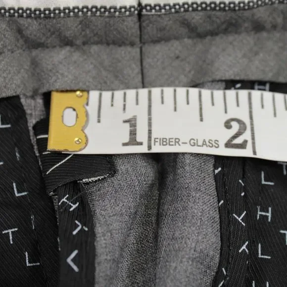 Hiltl NWT Pleated Dress Pants Size 48 32 US Tarmac Solid Gray 100% Wool